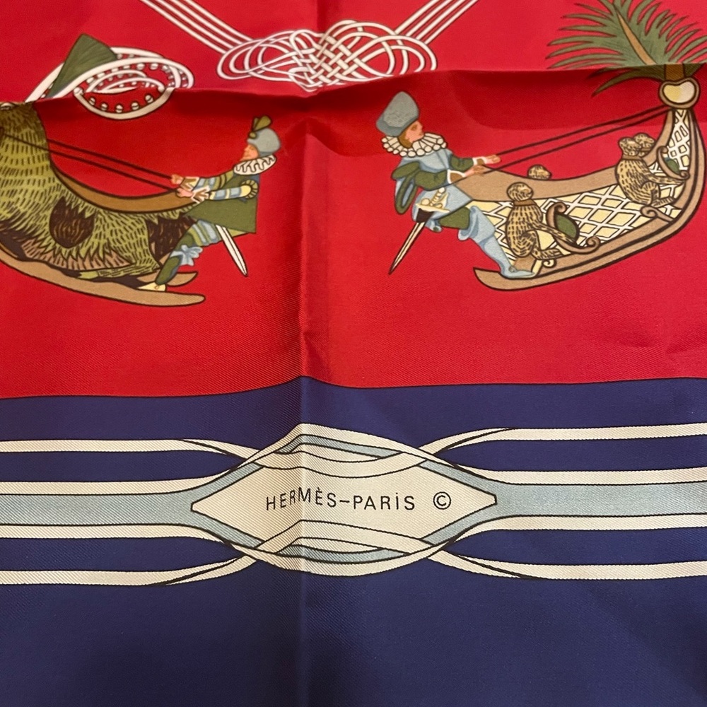 Hermès Les Fantaisies du Roy Circa 2000 Scarf - Picture 3 of 12